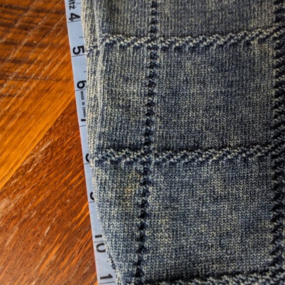 Vintage La Victoria Blue Acid Wash Sweater Size M 100% Cotton - Picture 11 of 11